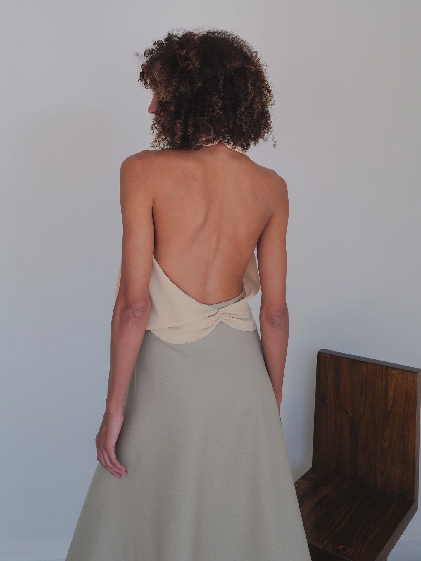 CREPE SCARF TOP