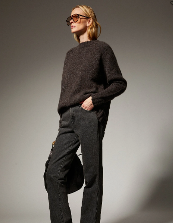 CASHMERE SILK CREWNECK SWEATER