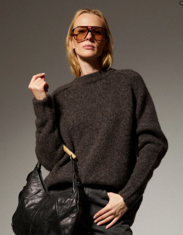 CASHMERE SILK CREWNECK SWEATER