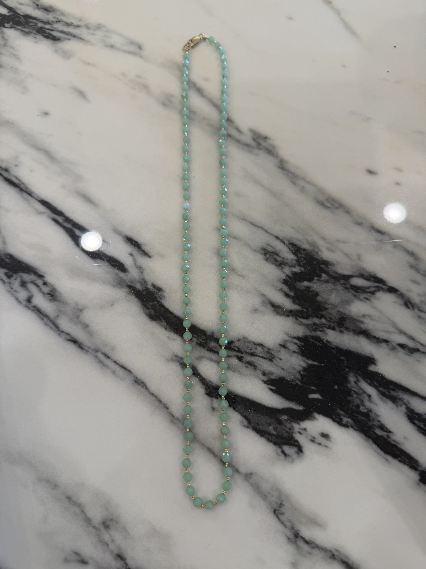 Chrysoprase Beaded Necklace