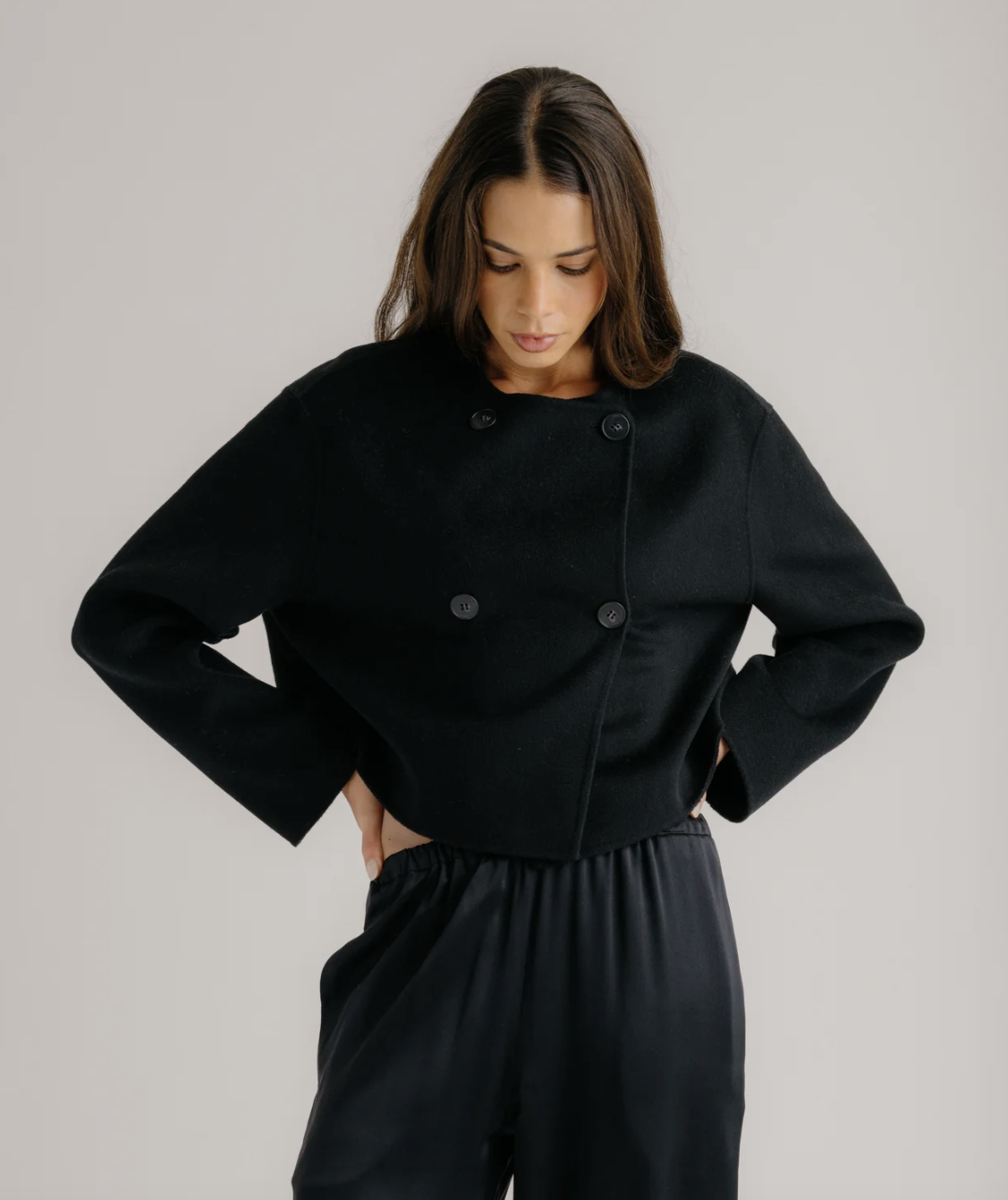 FLOREN CROPPED COAT