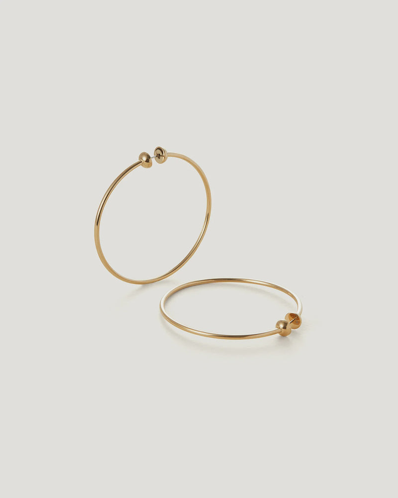 ICON HOOPS MEDIUM GOLD