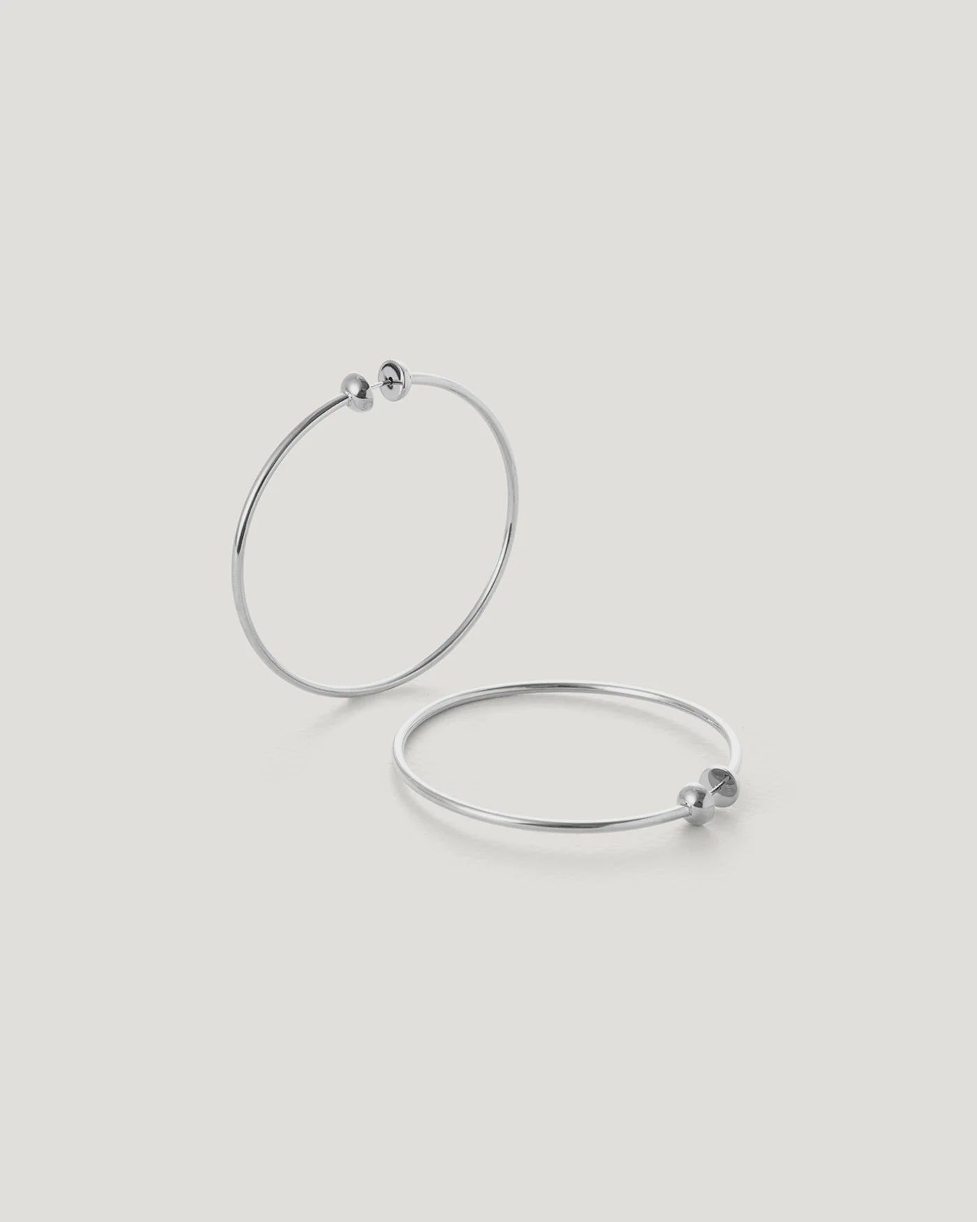 ICON HOOPS SILVER MEDIUM