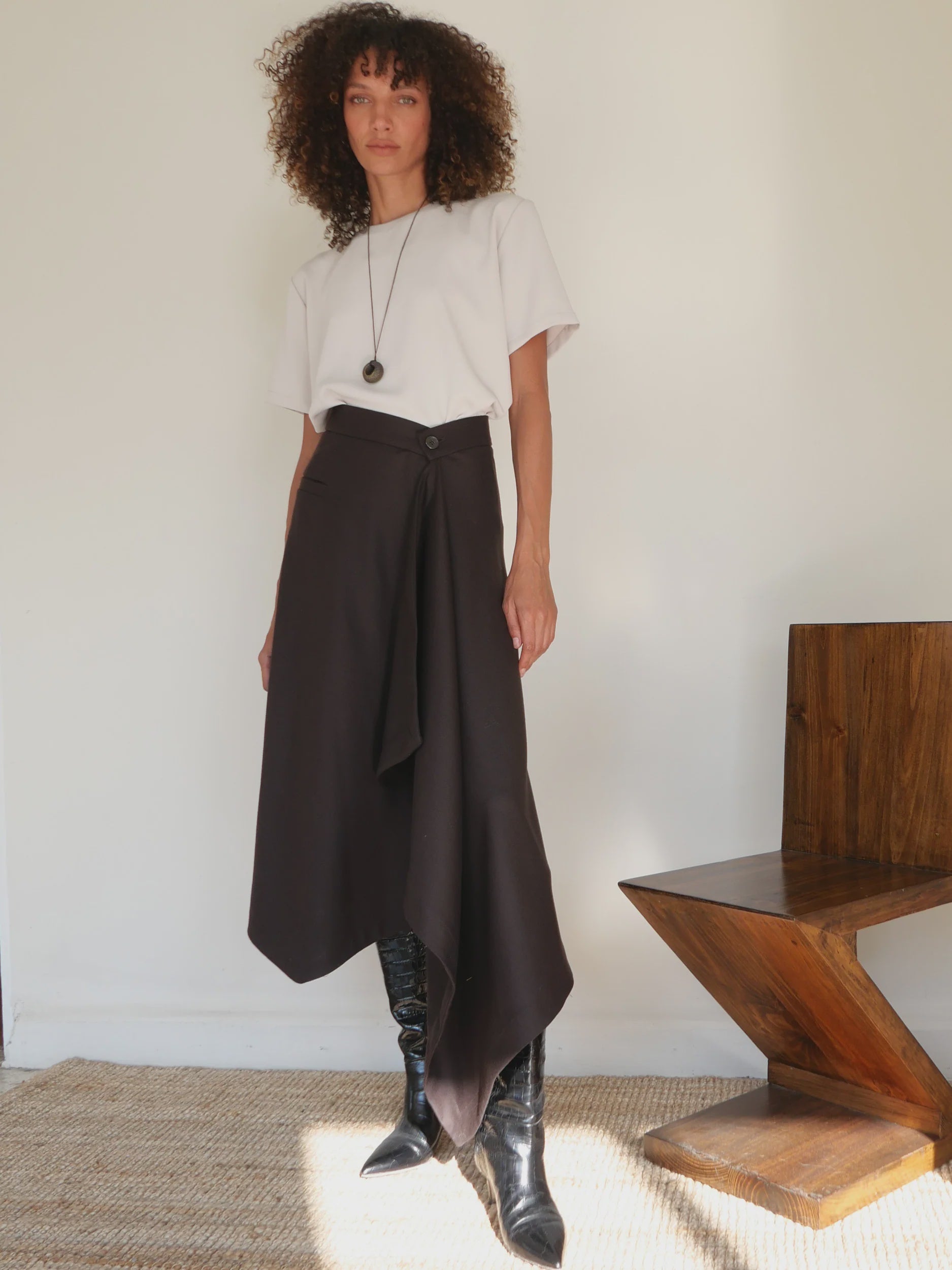 CREPE T-SHIRT BLOUSE