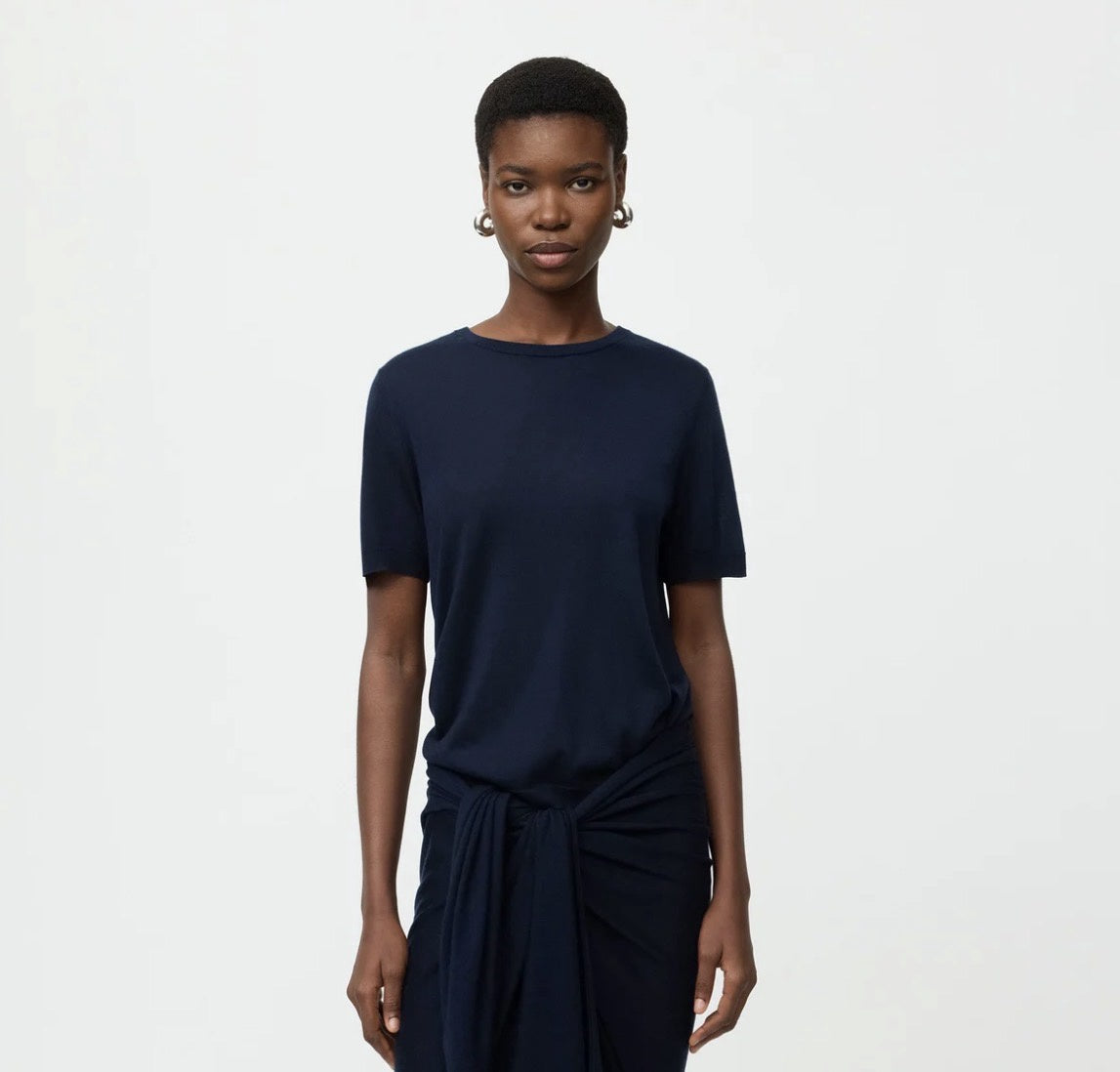 FEATHERLIGHT TEE NAVY