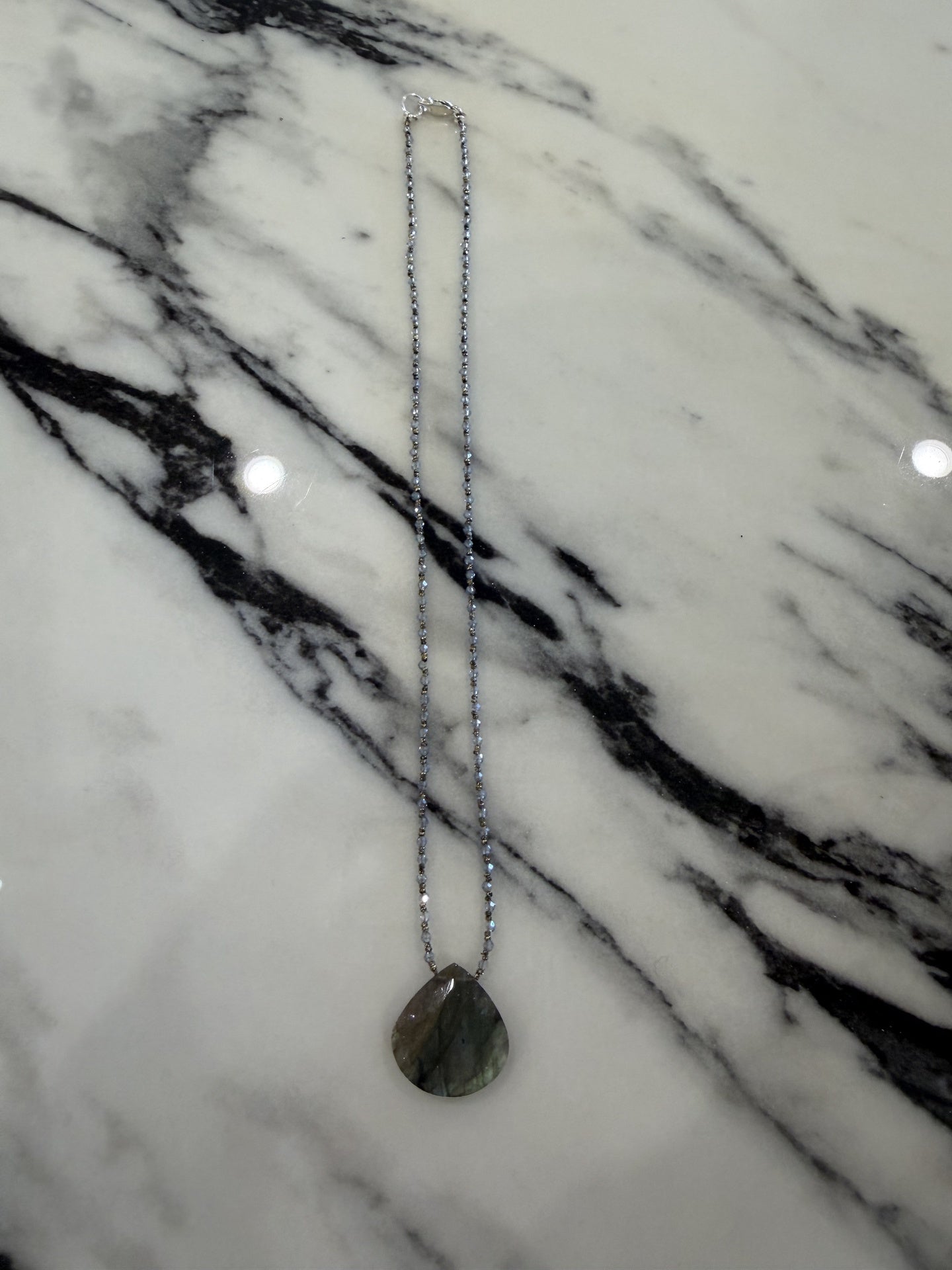 Labradorite Drop Necklace