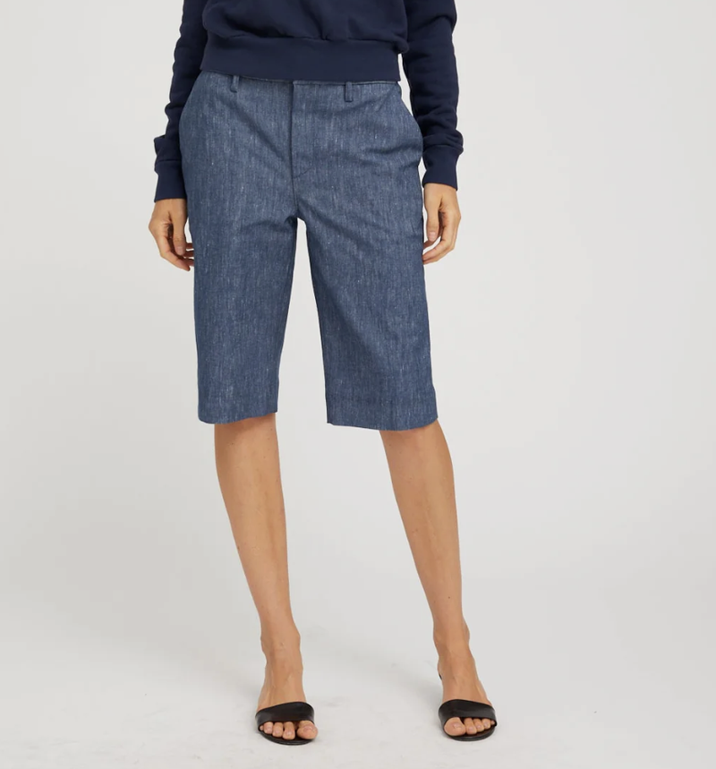 BERMUDA TROUSERS INDIGO